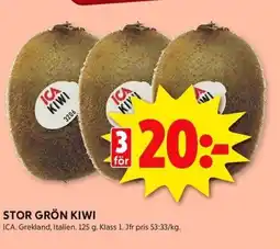 ICA Kvantum ICA Stor grön kiwi erbjuda