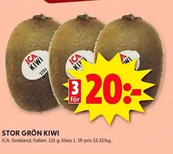 ICA Kvantum ICA Stor grön kiwi erbjuda