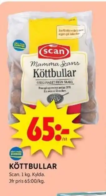 ICA Kvantum SCAN Köttbullar erbjuda