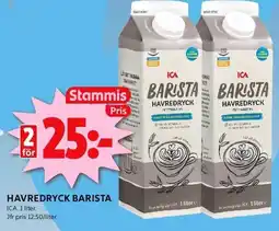 ICA Kvantum ICA Havredryck barista erbjuda