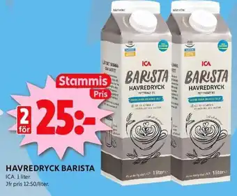 ICA Kvantum ICA Havredryck barista erbjuda