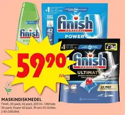 ICA Kvantum FINISH Maskindiskmedel erbjuda