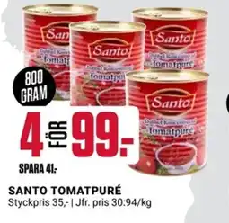 ÖoB SANTO TOMATPURÉ erbjuda