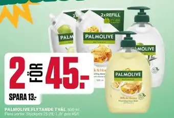 ÖoB PALMOLIVE FLYTANDE TVÅL erbjuda