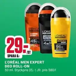 ÖoB L'ORÉAL MEN EXPERT DEO ROLL-ON erbjuda