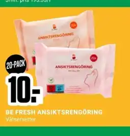 ÖoB BE FRESH ANSIKTSRENGÖRING erbjuda