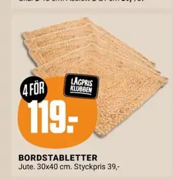 ÖoB BORDSTABLETTER erbjuda