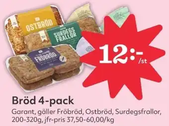 Hemköp Bröd 4-pack erbjuda