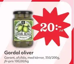 Hemköp Gordal oliver erbjuda