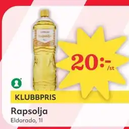 Hemköp KLUBBPRIS Rapsolja erbjuda