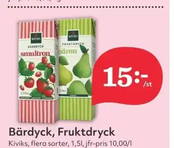 Hemköp Bärdyck, Fruktdryck erbjuda