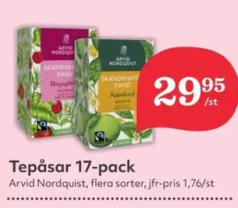 Hemköp Tepåsar 17-pack erbjuda