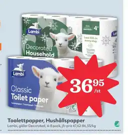 Hemköp Toalettpapper, Hushållspapper erbjuda
