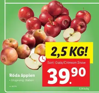 Lidl Röda äpplen erbjuda