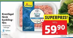 Lidl Kronfågel färsk kyckling- färs erbjuda