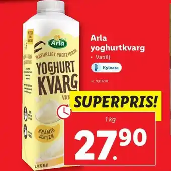 Lidl Arla yoghurtkvarg erbjuda