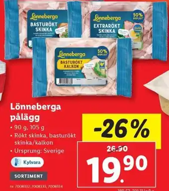Lidl Lönneberga pålägg erbjuda
