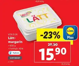 Lidl VITA D'OR Lätt- margarin erbjuda