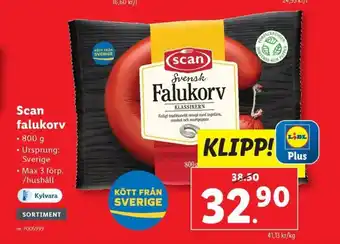 Lidl Scan falukorv erbjuda