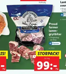 Lidl Proud farmer Lammgrytbitar erbjuda