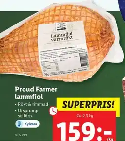 Lidl Proud Farmer lammfiol erbjuda