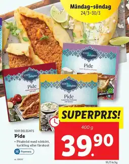 Lidl 1001 DELIGHTS Pide erbjuda