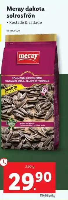 Lidl Meray dakota solrosfrön erbjuda