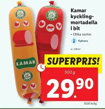 Lidl Kamar kyckling- mortadella erbjuda