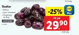 Lidl Dadlar erbjuda