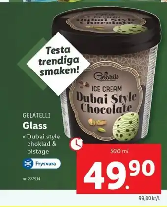 Lidl GELATELLI Glass erbjuda