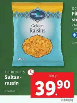 Lidl 1001 DELIGHTS Sultan- russin erbjuda