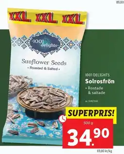 Lidl 1001 DELIGHTS Solrosfrön erbjuda