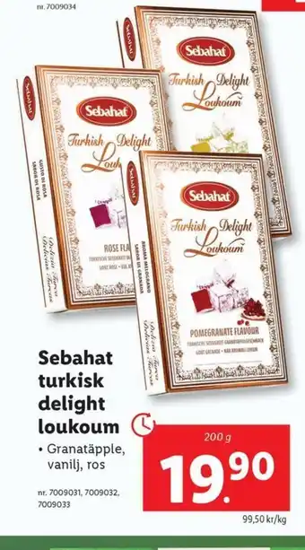 Lidl Sebahat turkisk delight loukoum erbjuda