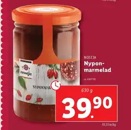 Lidl NOSTJA Nypon- marmelad erbjuda