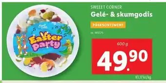 Lidl SWEEET CORNER Gelé- & skumgodis erbjuda