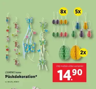 Lidl LIVARNO home Påskdekoration* erbjuda