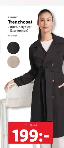 Lidl Esmara trenchcoat erbjuda