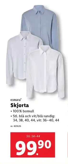 Lidl Esmara skjorta erbjuda