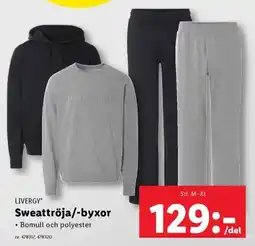 Lidl LIVERGY Sweattröja/-byxor erbjuda