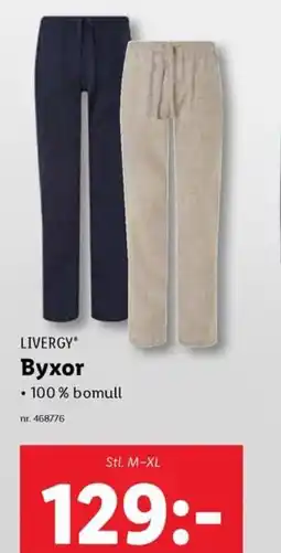 Lidl LIVERGY Byxor erbjuda