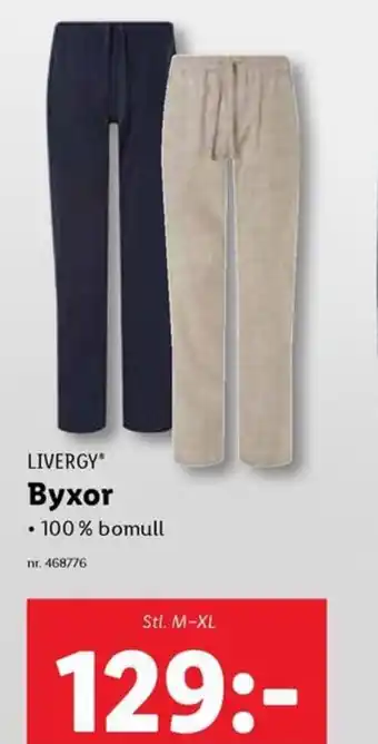 Lidl LIVERGY Byxor erbjuda