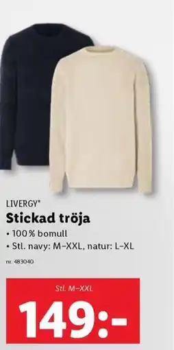 Lidl LIVERGY* Stickad tröja erbjuda