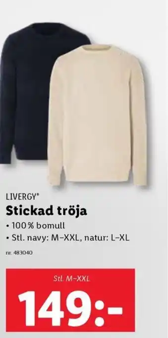 Lidl LIVERGY* Stickad tröja erbjuda