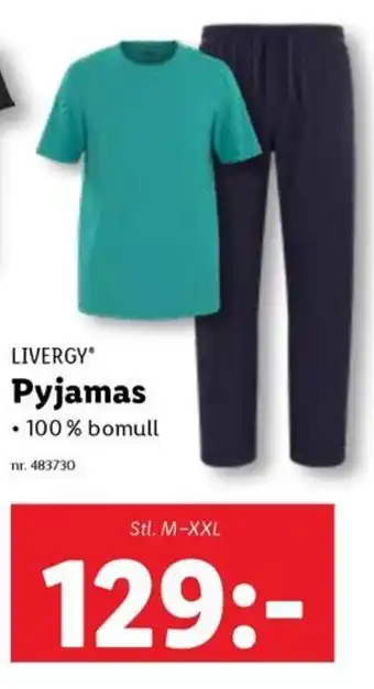 Lidl LIVERGY* Pyjamas erbjuda