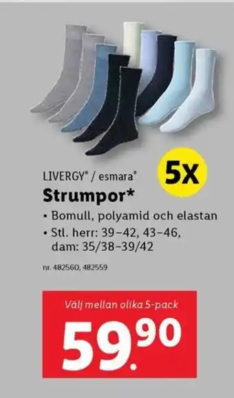 Lidl LIVERGY/esmara Strumpor* erbjuda