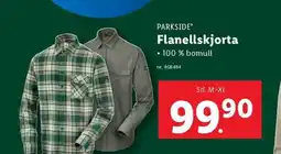 Lidl PARKSIDE Flanellskjorta erbjuda