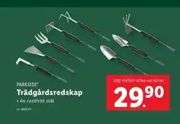 Lidl PARKSIDE Trädgårdsredskap erbjuda