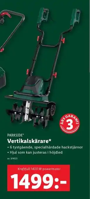 Lidl PARKSIDE Vertikalskärare* erbjuda