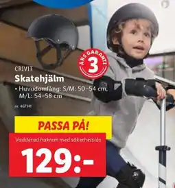 Lidl CRIVIT Skatehjälm erbjuda