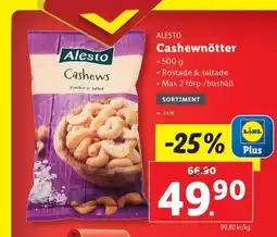 Lidl Alesto Cashews erbjuda